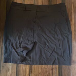 Old Navy brown pencil skirt. Front slit